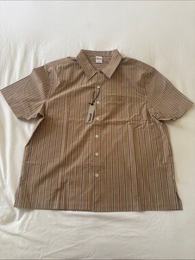Birdwell Large Mens Short Sleeve Button Down Shirt